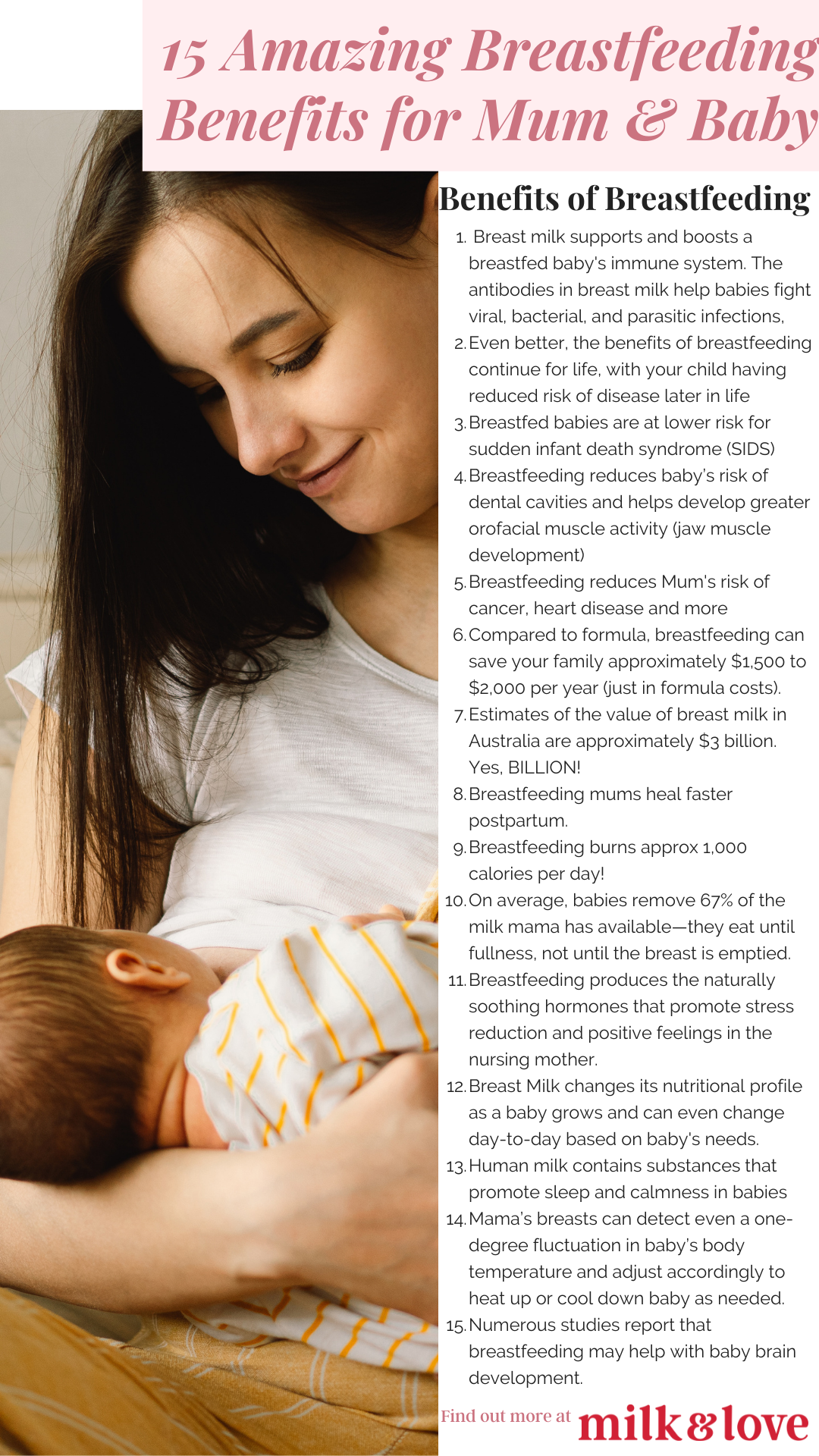 5 benefits of breastfeeding